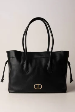 Twin-set Borsa Shopper con Doppi ManiciNERO