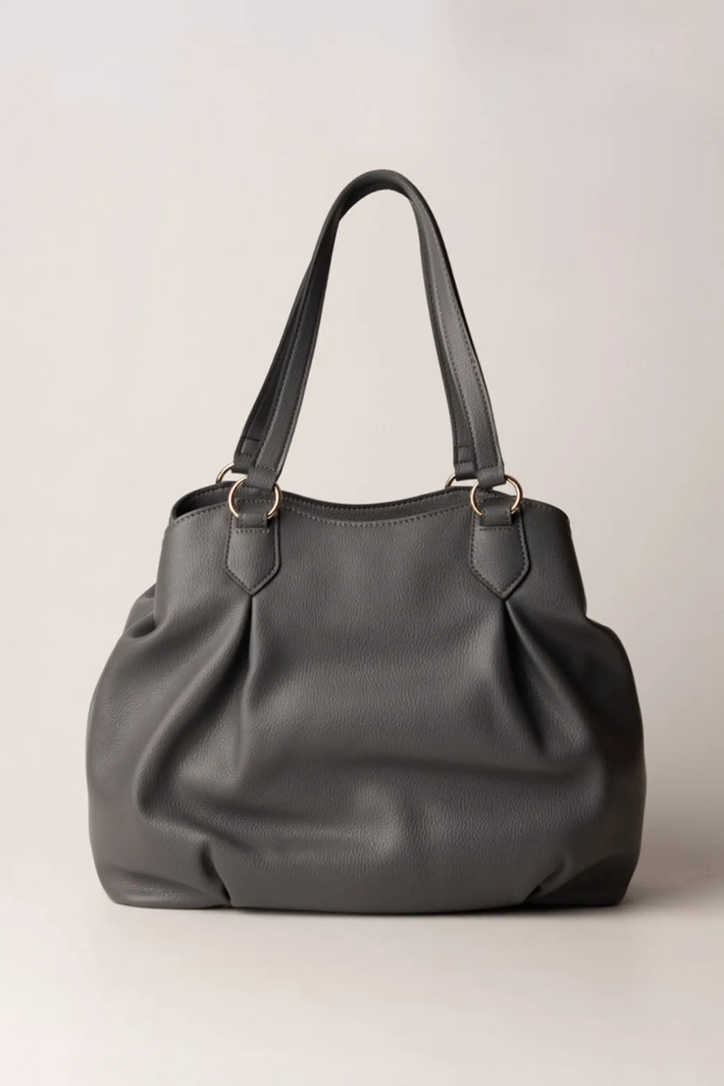 Twin-set Borsa Tote con Pendente Logato 262GREY STONE