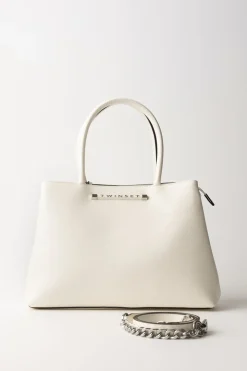 Twin-set Borsa Tote Media con Logo LetteringNEVE