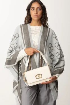 Twin-set Borsa Trapuntata con Tracolla RimovibileOLD WHITE