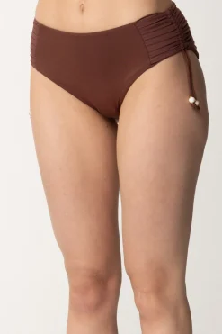 Twin-set Bottom Per Bikini con CoulisseBITTER CHOCOLATE