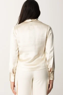 Twin-set Camicia In RasoWHITE CREAM