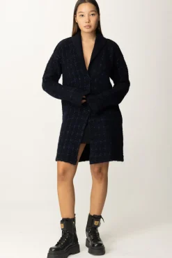 Twin-set Cappotto Bouclè In LurexJACQ.CHECK CLASSIC BLUE/LUREX