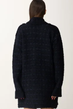 Twin-set Cappotto Bouclè In LurexJACQ.CHECK CLASSIC BLUE/LUREX