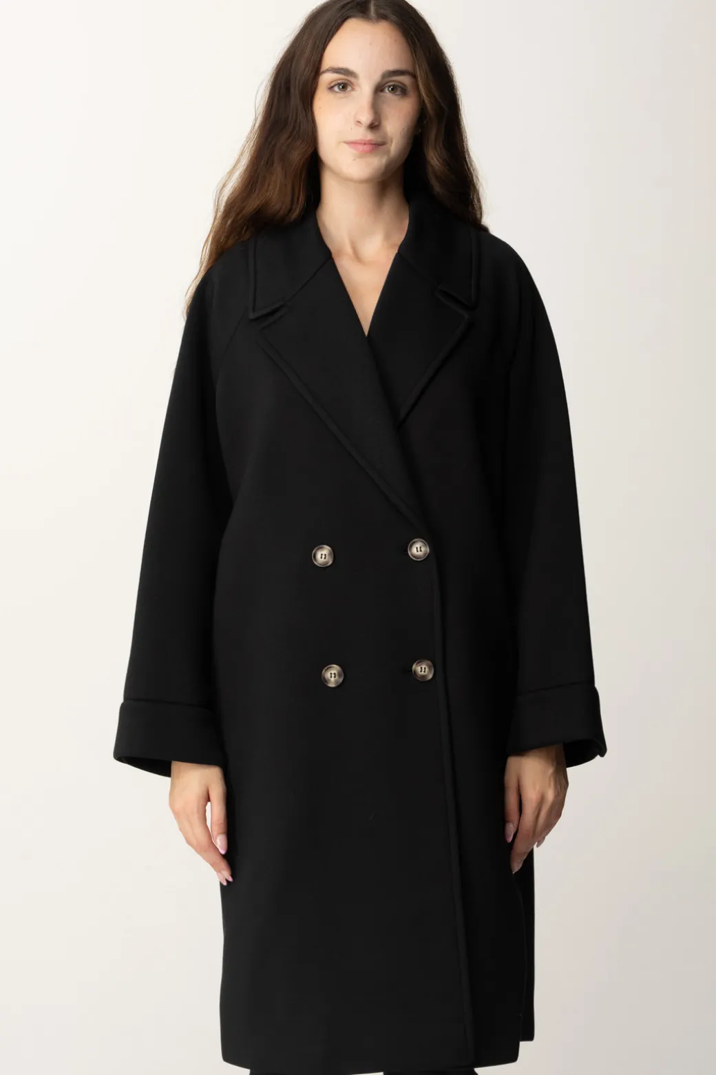 Twin-set Cappotto DoppiopettoNERO