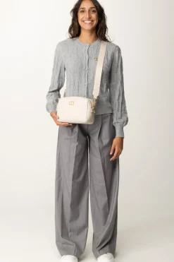 Twin-set Cardigan con Lavorazione LogoWARM MELANGE GRAY