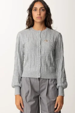 Twin-set Cardigan con Lavorazione LogoWARM MELANGE GRAY