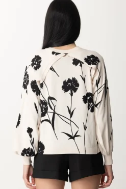 Twin-set Completo Coprispalle e Top StamapatoST.GAROFANO NERO/NEVE