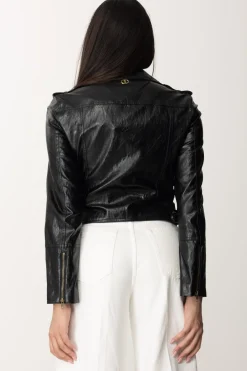 Twin-set Giacca Chiodo In NappaNERO