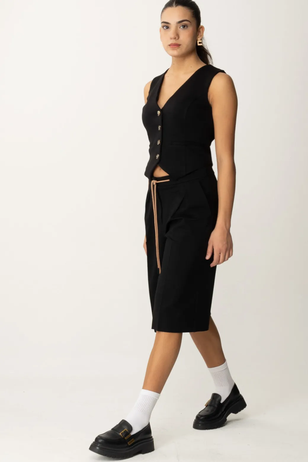 Twin-set Gilet In Tessuto ScubaNERO