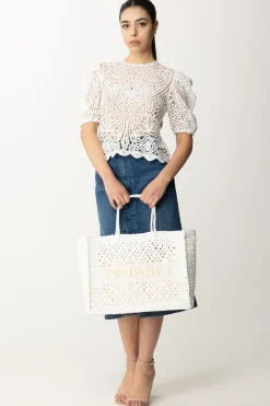 Twin-set Gonna Longuette In JeansDENIM