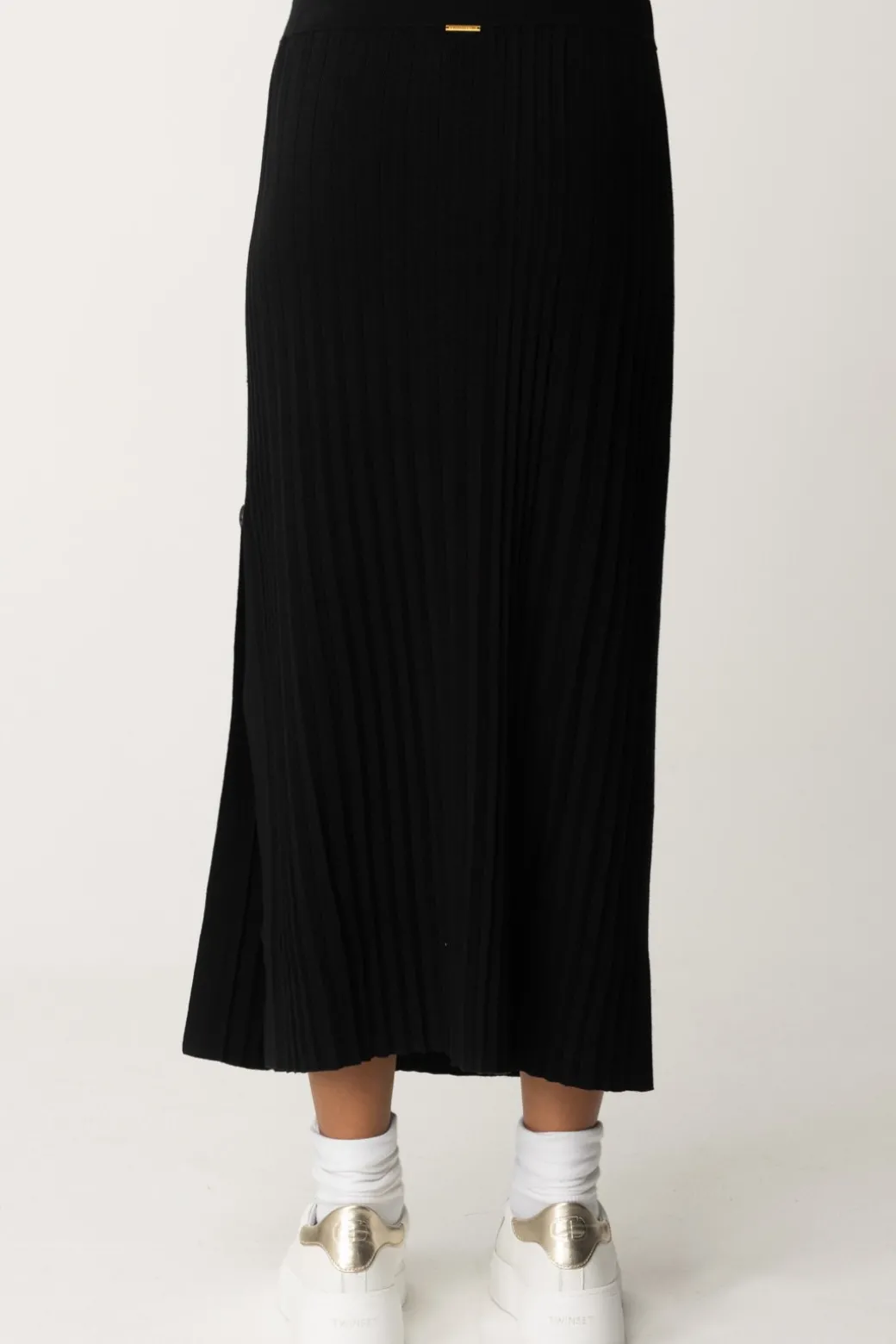 Twin-set Gonna Lunga In Maglia a CosteNERO