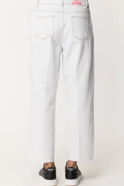 Twin-set Jeans Barrel con Taglio a VivoDENIM CHIARO