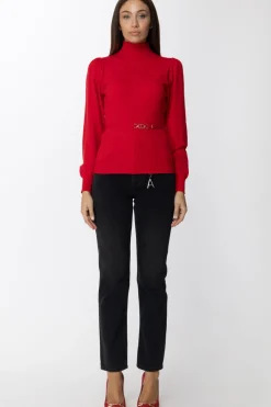 Twin-set Jeans con CharmDENIM NERO