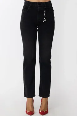 Twin-set Jeans con CharmDENIM NERO