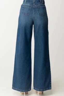 Twin-set Jeans Wide Leg con CinturaDENIM