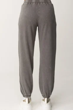 Twin-set Joggers In Cotone con CoulisseBLACKENED PEARL