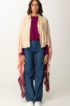 Twin-set Kefia Stampa Effetto SfumatoMUL.RED PLUM/CRAYOLA PINK/CUPC