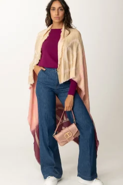 Twin-set Kefia Stampa Effetto SfumatoMUL.RED PLUM/CRAYOLA PINK/CUPC