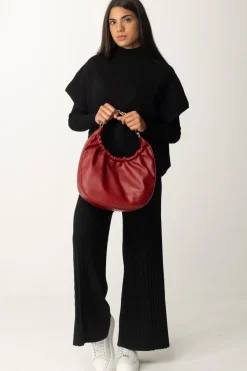 Twin-set Maglia a Poncho con SpacchiNERO