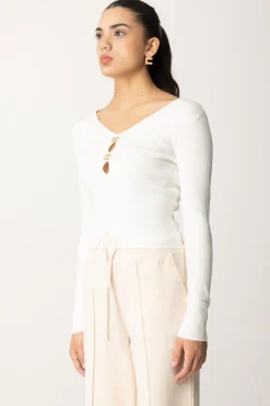 Twin-set Maglia con Dettagli LogatiNEVE