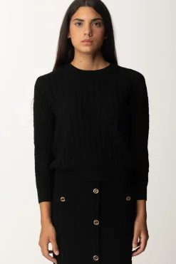 Twin-set Maglia In Mix Di PuntiNERO