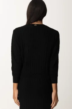 Twin-set Maglia In Mix Di PuntiNERO