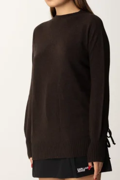 Twin-set Maglione Ampio In CashmereCOFFEE CHOCOLATE