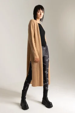 Twin-set Maxi Cardigan a CostineICED COFFEE SCURO