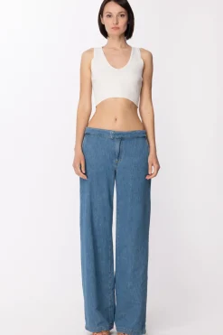 Twin-set Micro Top In Viscosa a CostineNEVE