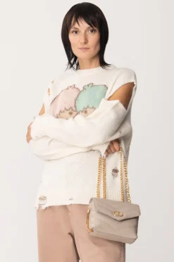 Twin-set Mini Tracolla Dreamy con LogoTAUPE