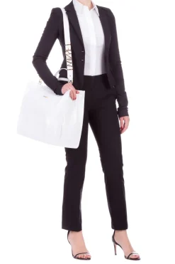 Twin-set Pantalone a Sigaretta In PopelineNERO