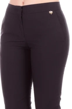 Twin-set Pantalone a Sigaretta In PopelineNERO