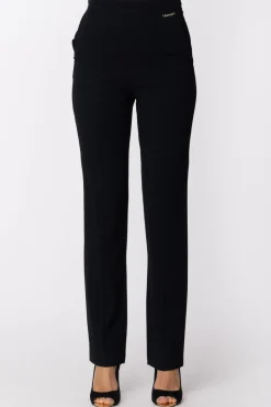 Twin-set Pantaloni a Vita Alta AderentiNERO