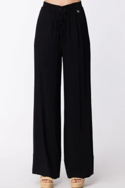 Twin-set Pantaloni Ampi con Coulisse In VitaNERO