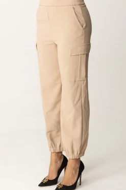Twin-set Pantaloni Cargo con ElasticoLIGHT BEIGE