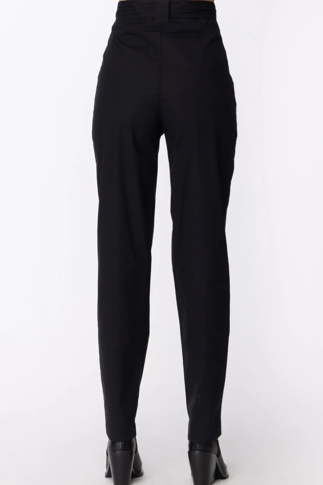 Twin-set Pantaloni con Ricamo Fiore e FusciaccaNERO