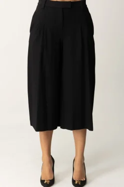 Twin-set Pantaloni Cropped a Vita AltaNERO