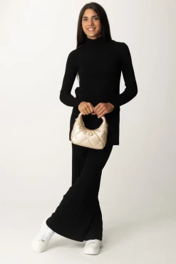 Twin-set Pantaloni In Maglia PlisséNERO