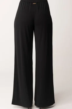 Twin-set Pantaloni Palazzo ElasticizzatiNERO