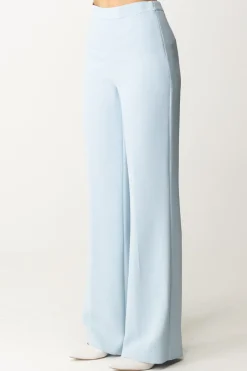 Twin-set Pantaloni Palazzo con PiegaBLUE TEAR