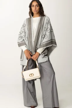 Twin-set Pantaloni Wide Leg GessatiGRIGIO MELANGE GESSATO NEVE