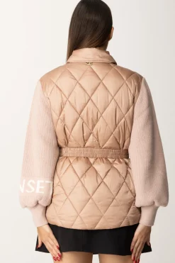 Twin-set Piumino Trapuntato con Maniche In MagliaDUNA