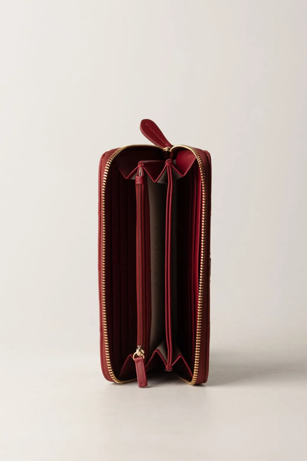 Twin-set Portafogli Zip Around con ImpuntureROSSO POMPEIANO