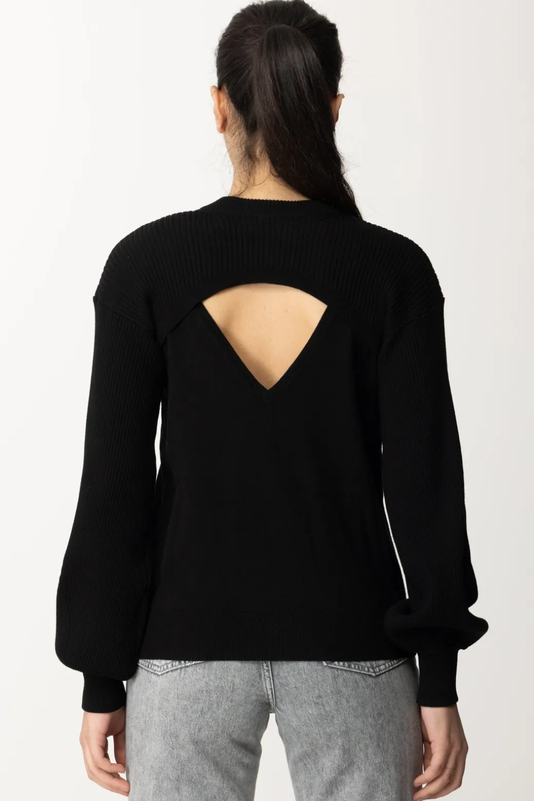 Twin-set Set Top e Coprispalle In MagliaNERO