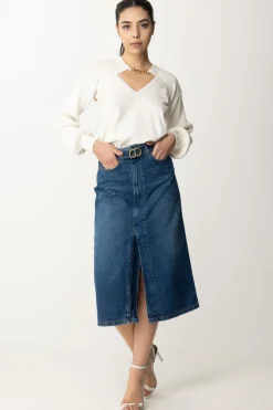 Twin-set Set Top e Coprispalle In MagliaNEVE