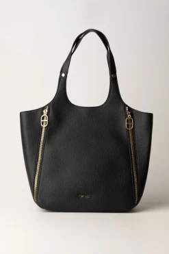 Twin-set Shopper Bag con Doppio ManicoNERO