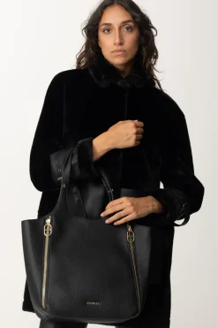 Twin-set Shopper Bag con Doppio ManicoNERO