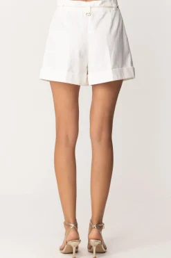 Twin-set Shorts In Raso Opaco con CordoncinoNEVE