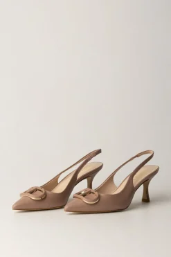 Twin-set Slingback con LogoLES BEIGES